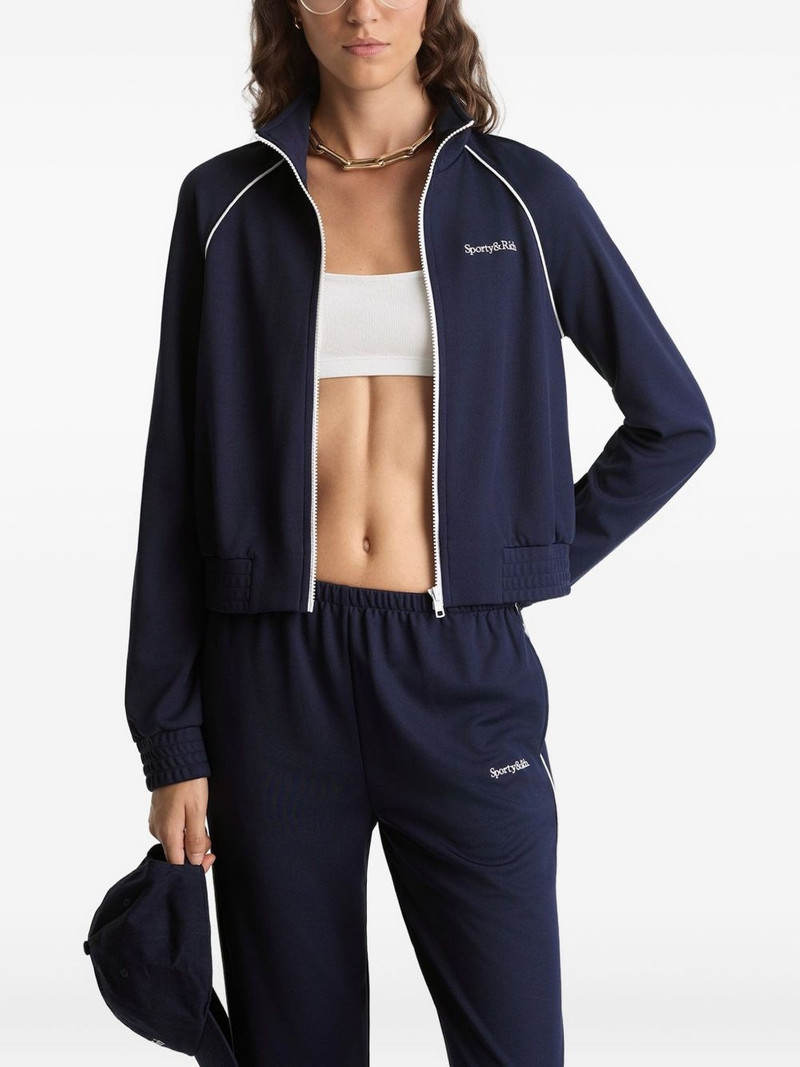 Sporty & Rich zip trim top outlook