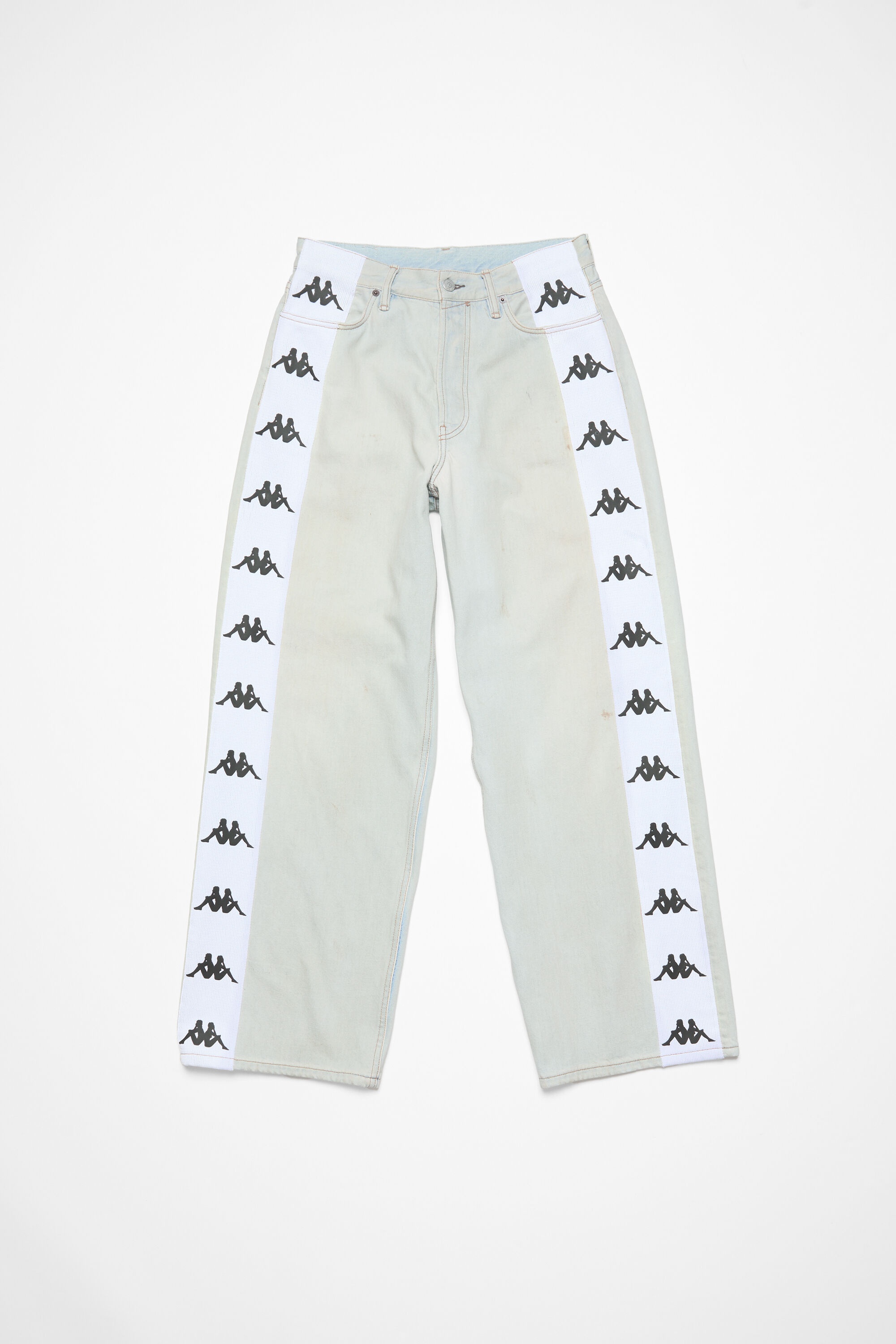 Loose fit jeans - 1981M Acne Studios x Kappa - Light blue/white - 1