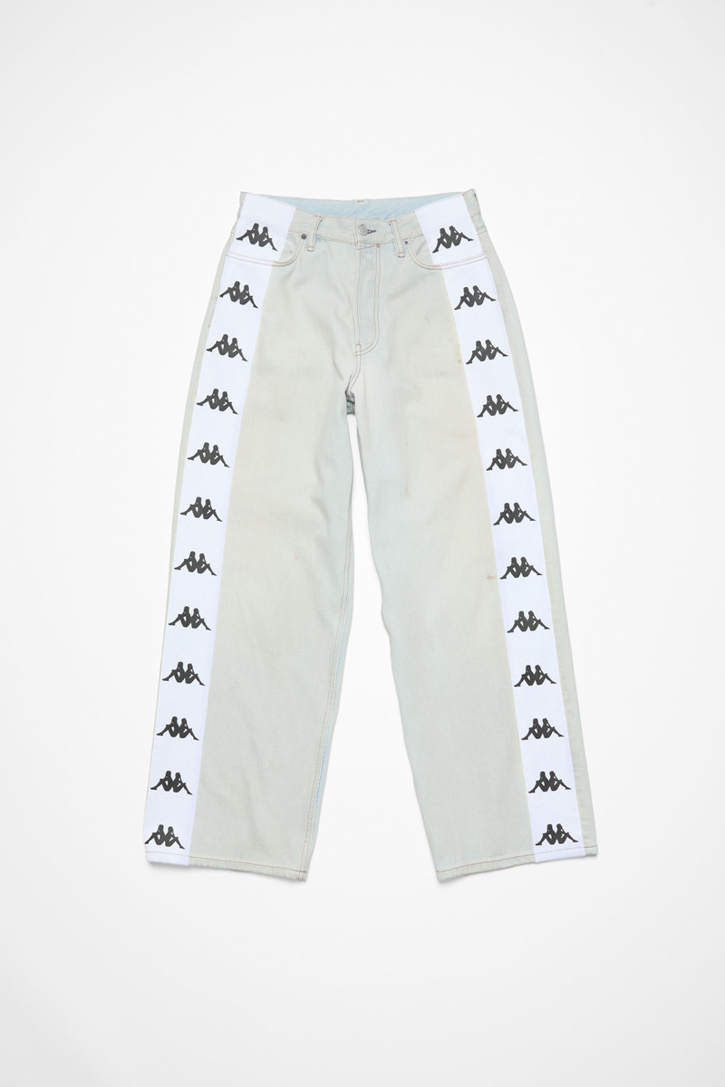 Loose fit jeans - 1981M Acne Studios x Kappa - Light blue/white 1