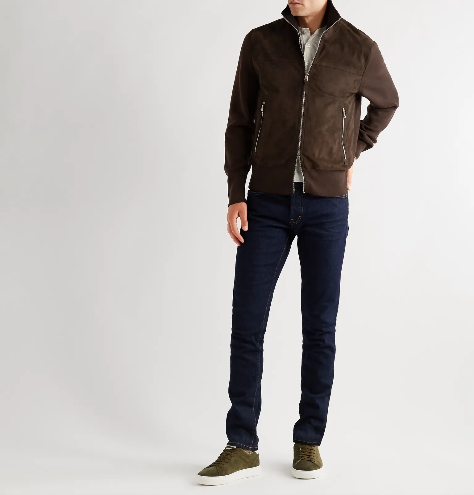 Wool-Lined Suede Jacket - 2