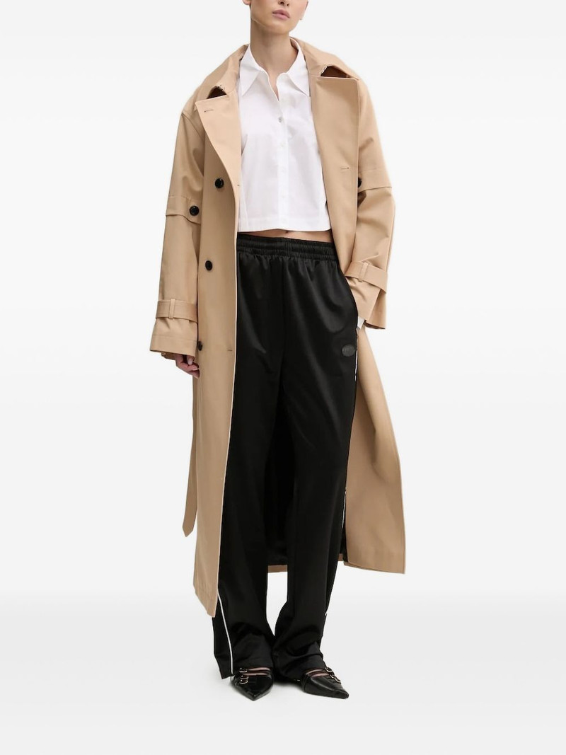 HUGO side-stripe satin trousers outlook