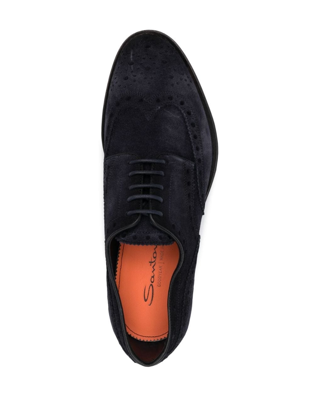 Emil lace-up suede brogues - 4