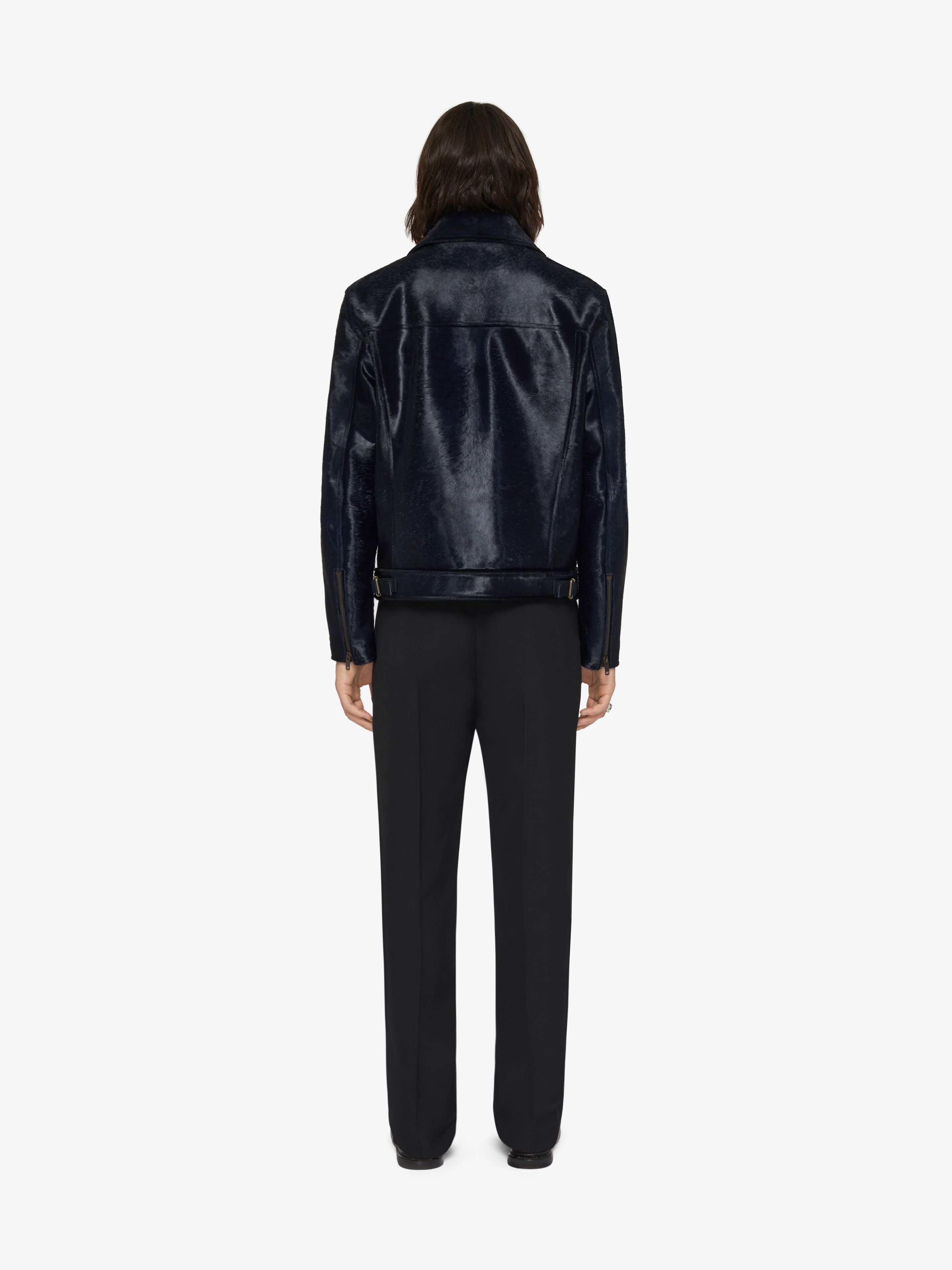BIKER JACKET IN LEATHER - 4