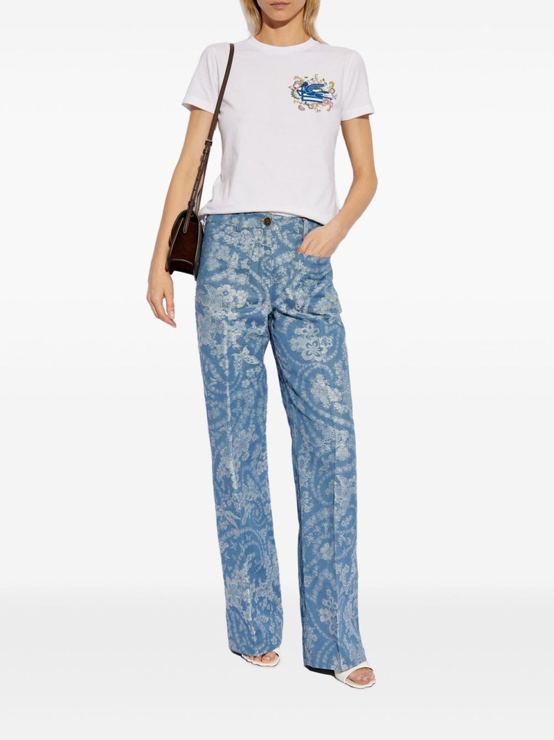 Etro floral-print jeans outlook
