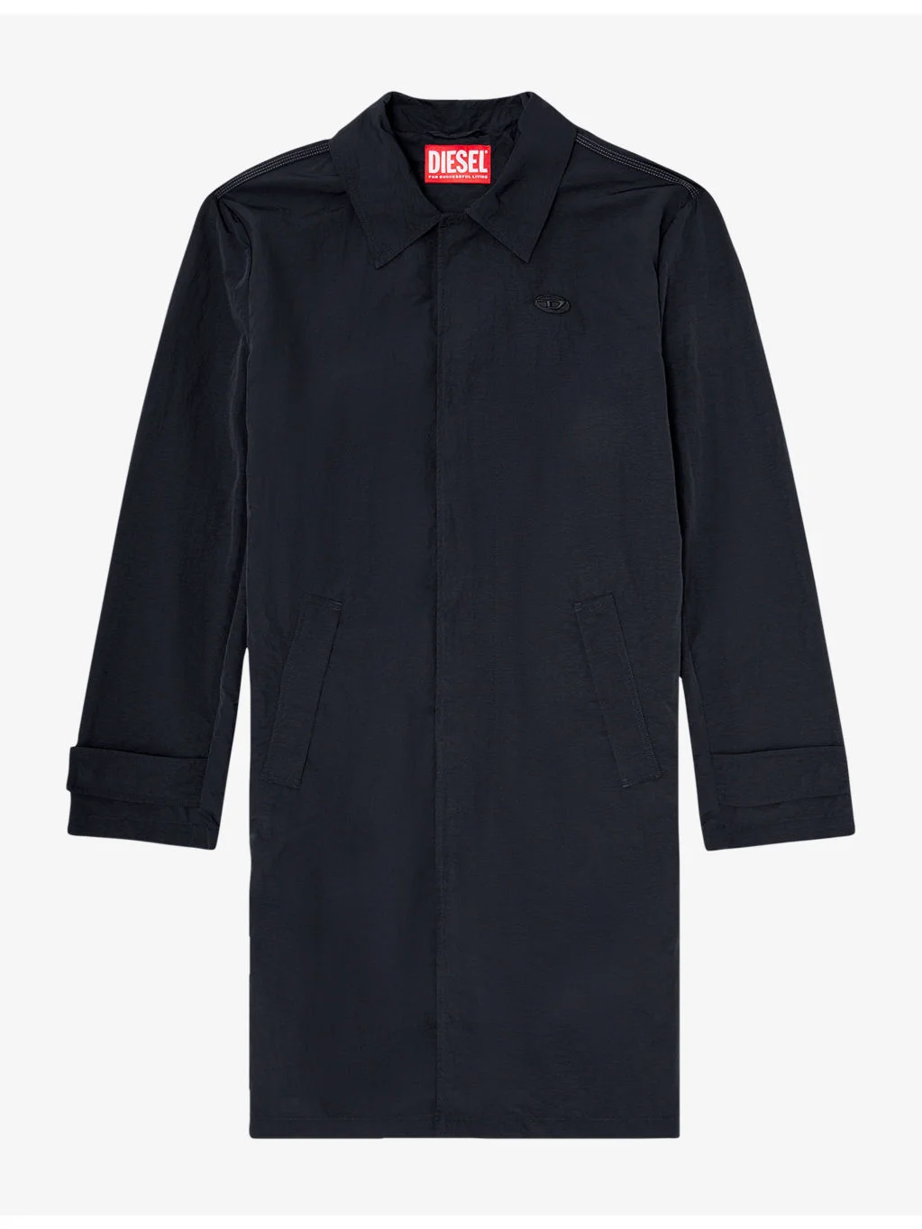 Mid-Length Crinkle Woven Jacket - 1