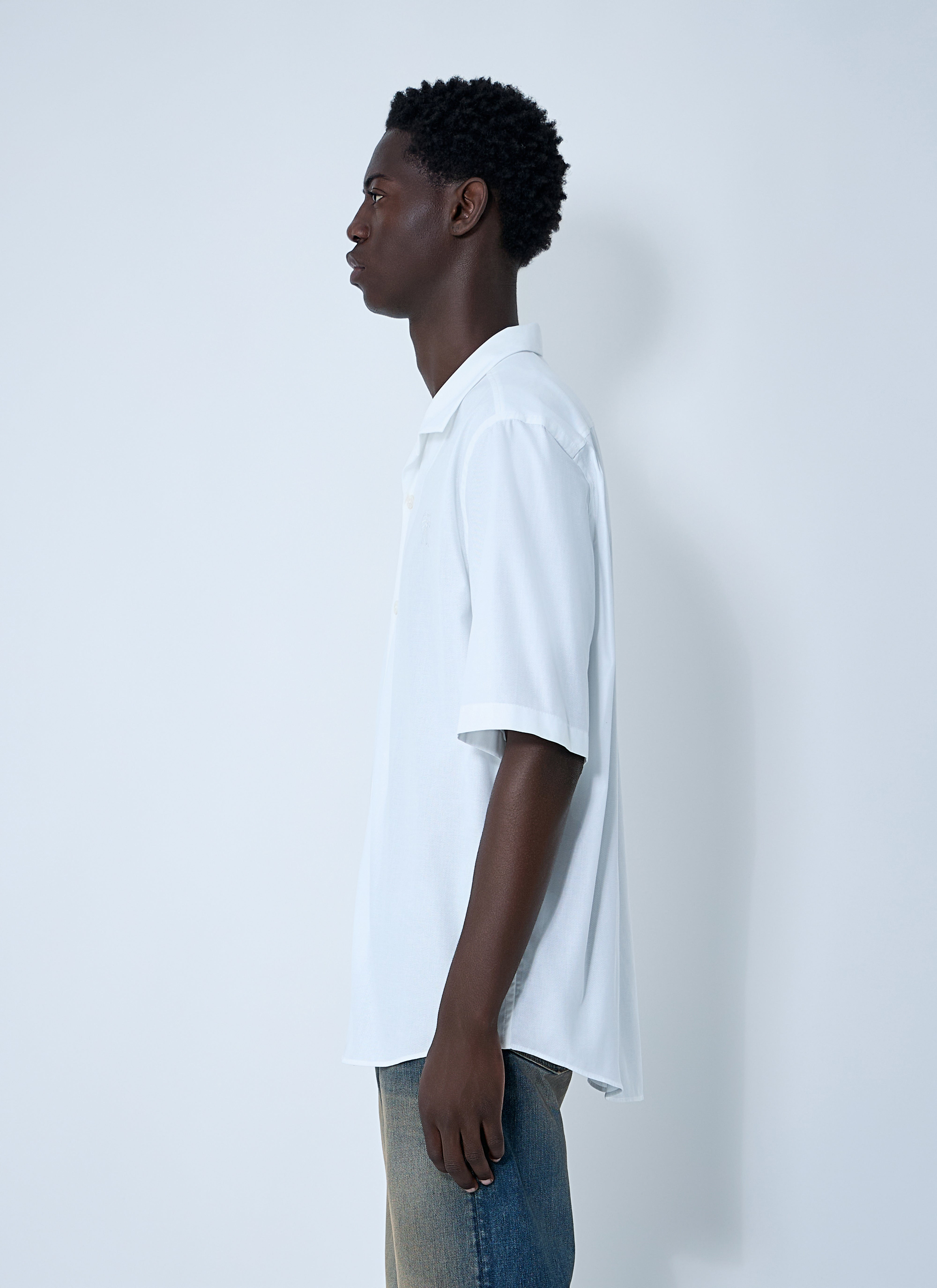Acne Studios Men Logo Embroidery Shirt - 3