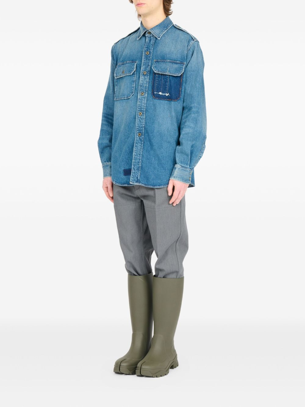 Maison Margiela Shirts Clear Blue - 6