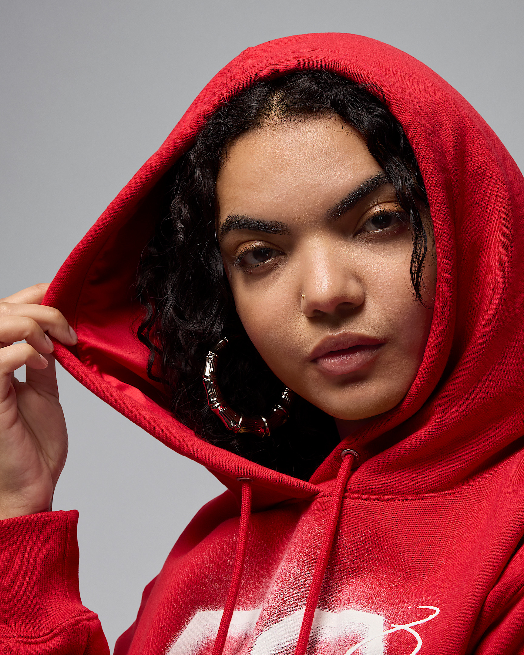 Jordan Flight Fleece Women's Cropped Satin-Lined Hoodie - 3