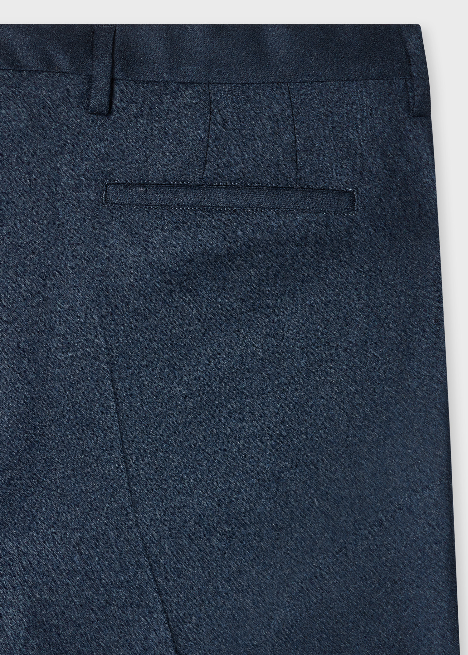 Slim-Fit Navy Overdyed Wool-Cashmere Flannel Trousers - 2
