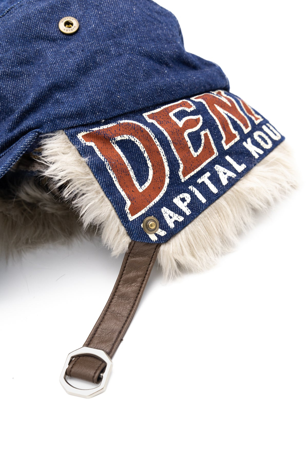 Kapital 11.5oz Denim LAUNDRY Hunter Cap - Indigo