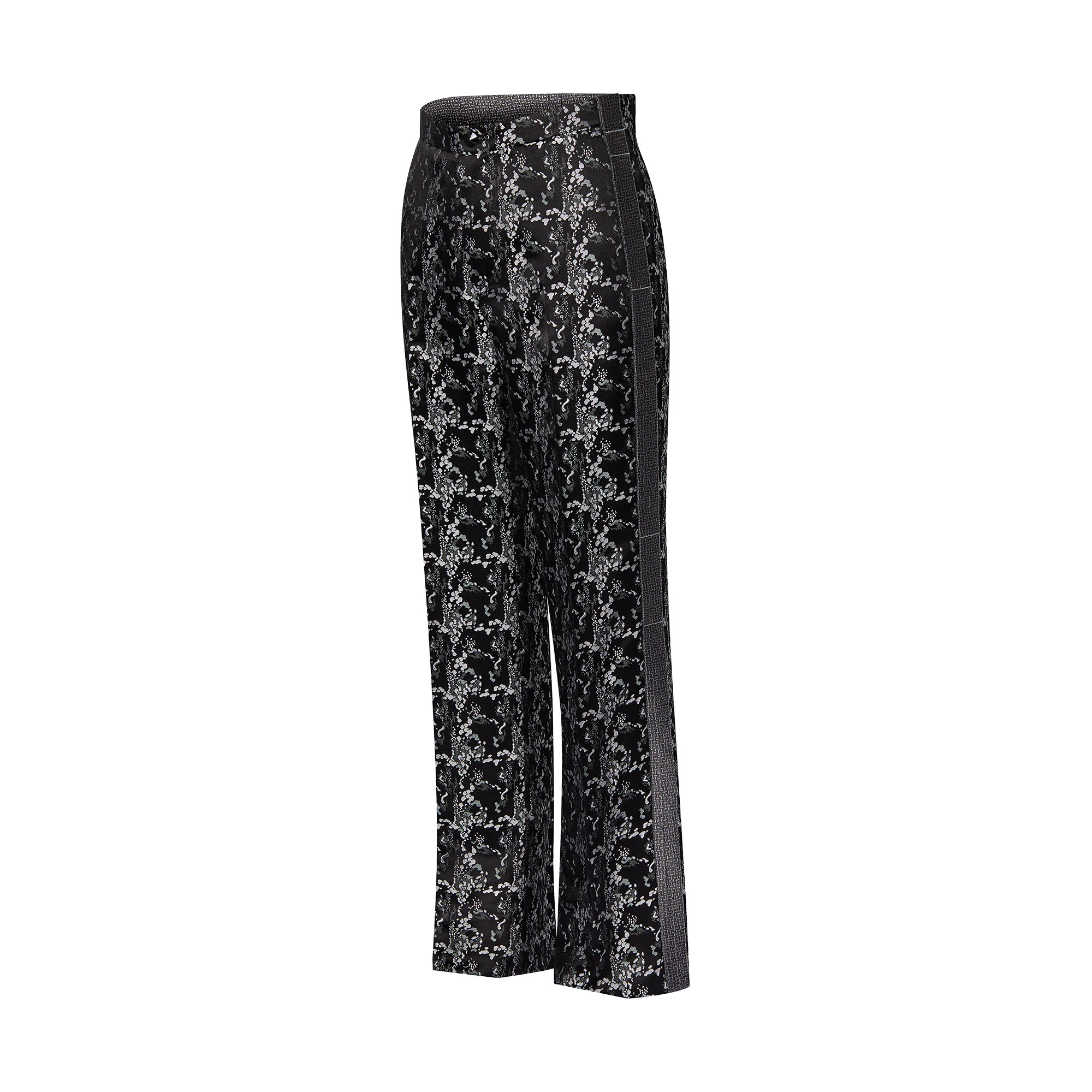 Abstract Jacquard Flared Pants - 2