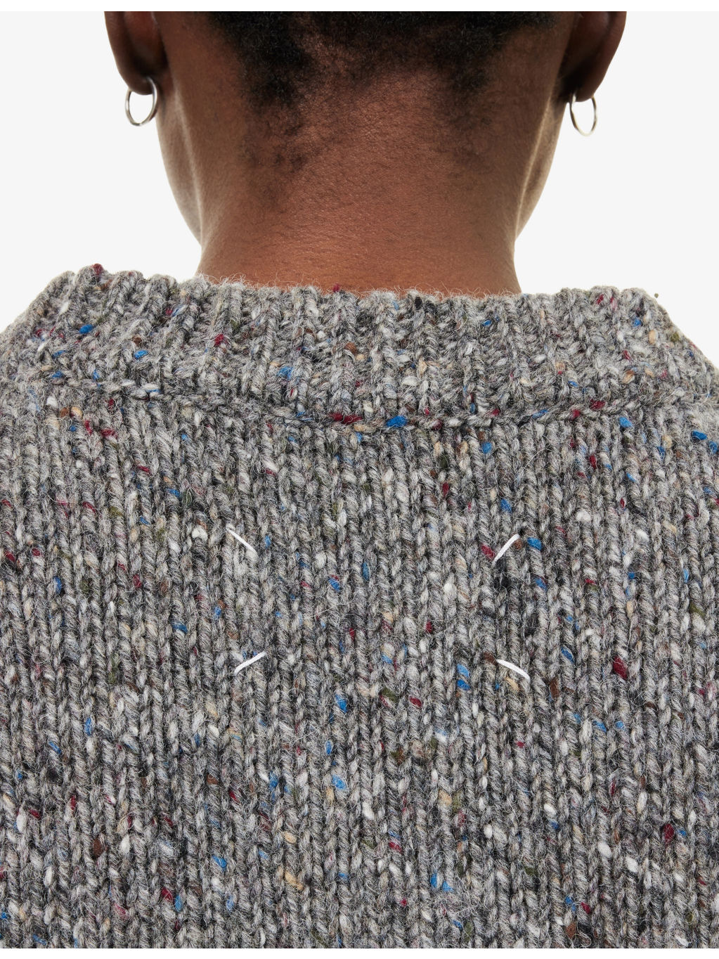 V-Neck Oversized-Fit Virgin-Wool Jumper - 5