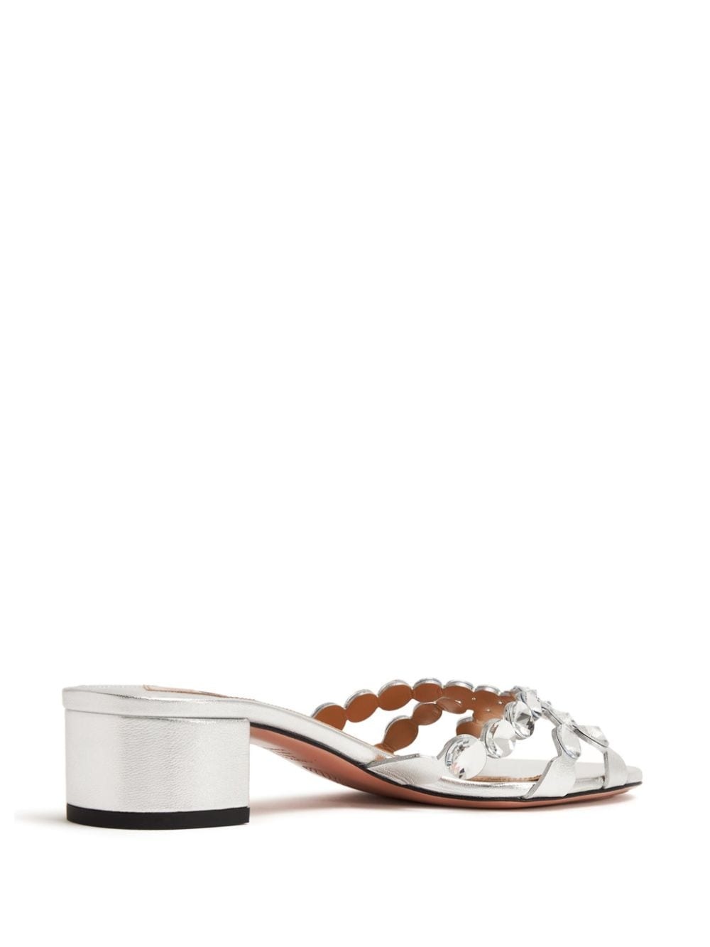 Crystal Mirage 35mm leather mules - 3