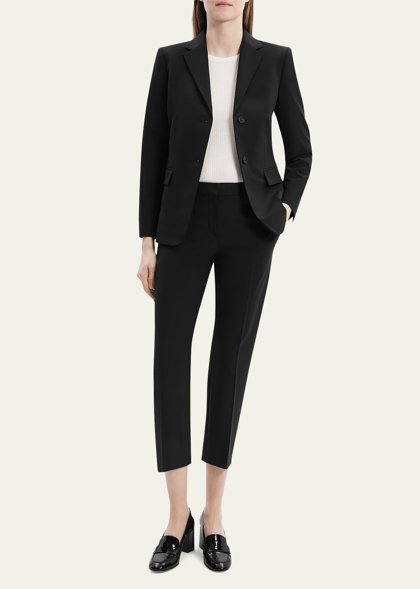 Traceable Wool Slim Single-Breasted Blazer - 2