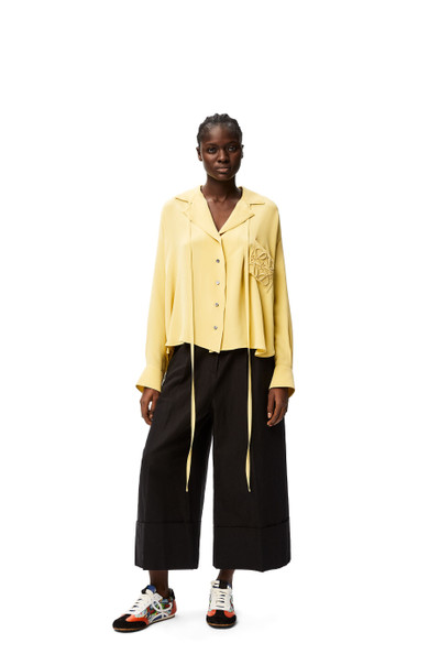 Loewe Anagram pyjama blouse in silk outlook