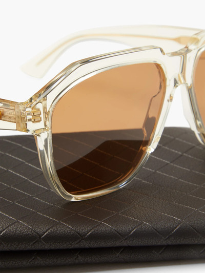 Bottega Veneta Oversized acetate sunglasses outlook