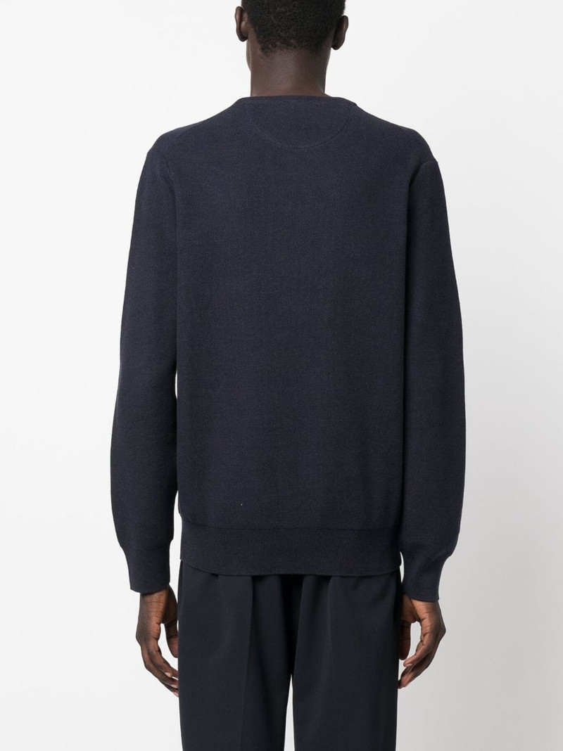 embroidered-logo long-sleeve cotton jumper 4