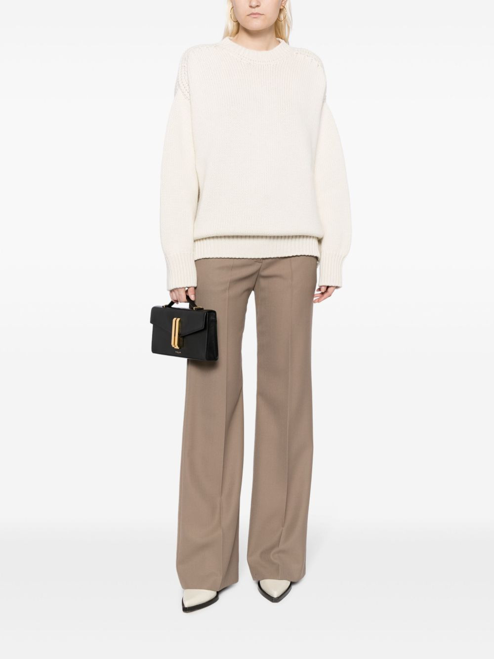 round-neck cashmere jumper - 2
