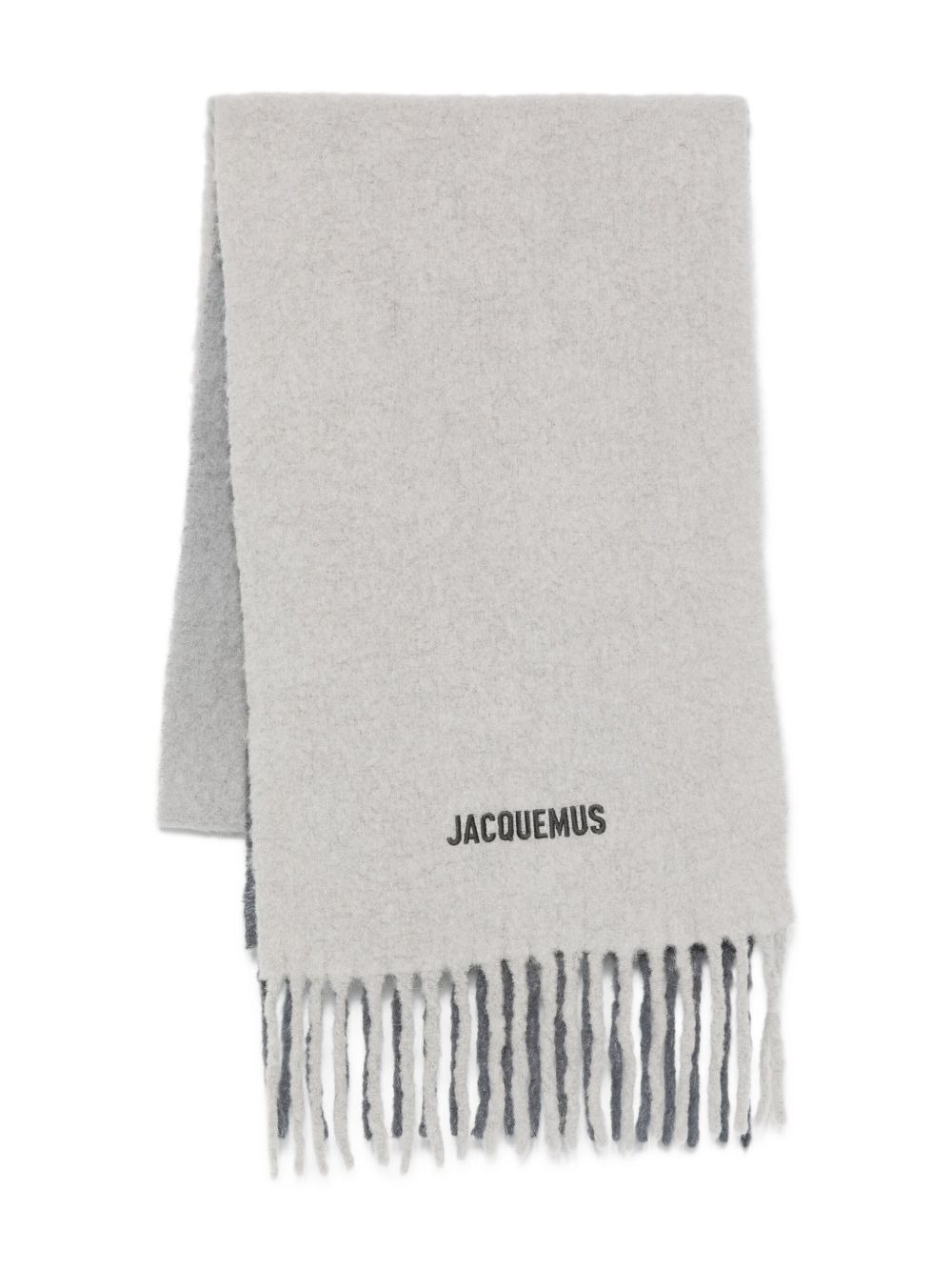 Moisson embroidered fringe scarf - 1