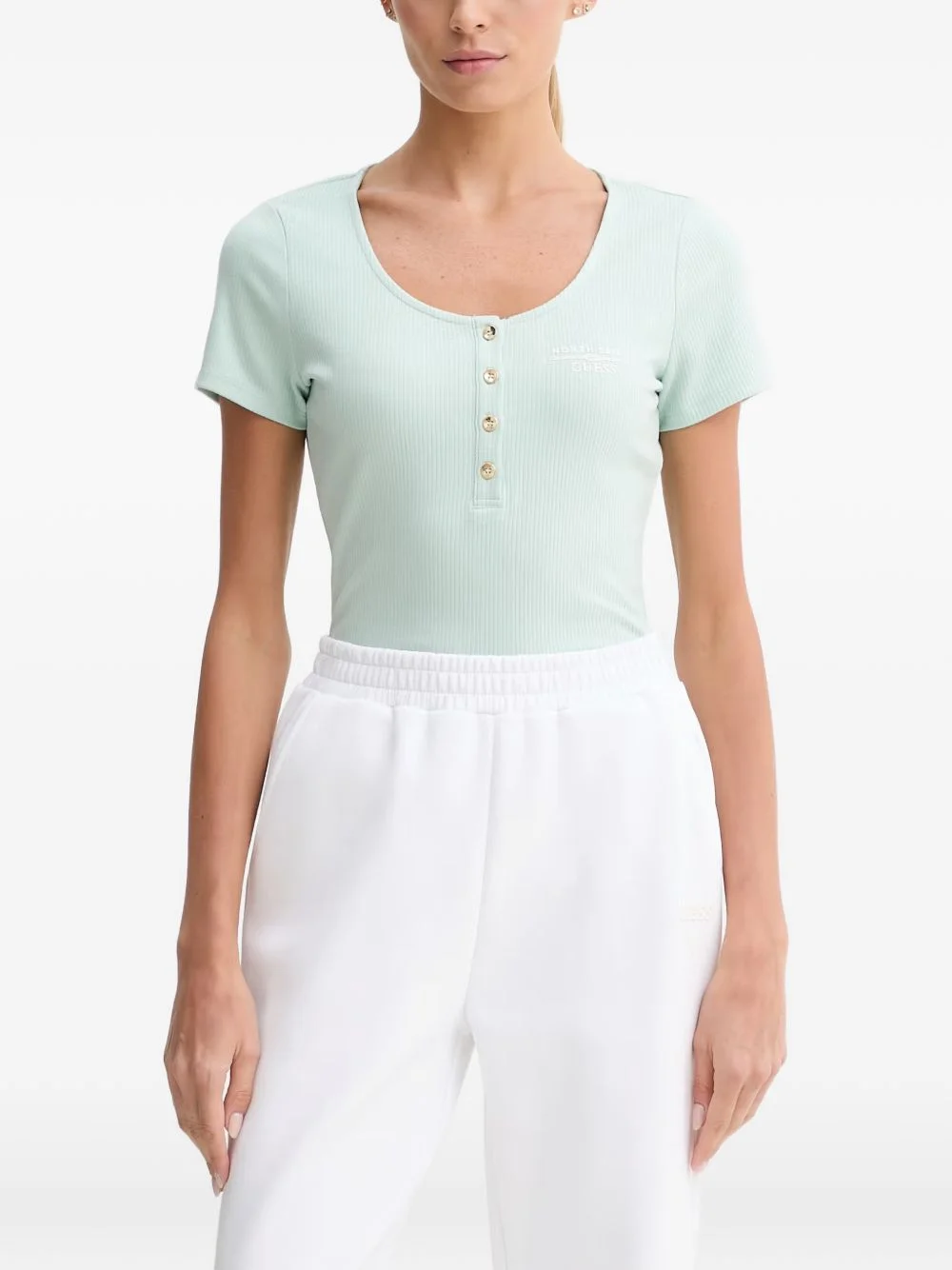 x North Sails ribbed-knit T-shirt - 1