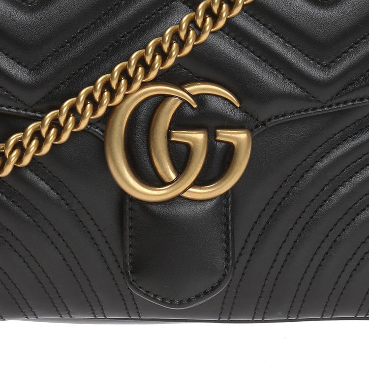 (WMNS) Gucci GG Marmont Series Bag Small-Size Black 498110-DTDIT-1000 - 5