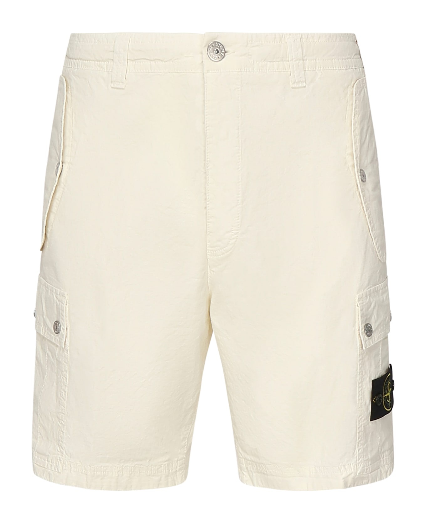 Cargo Bermuda With Logo Patch - 1