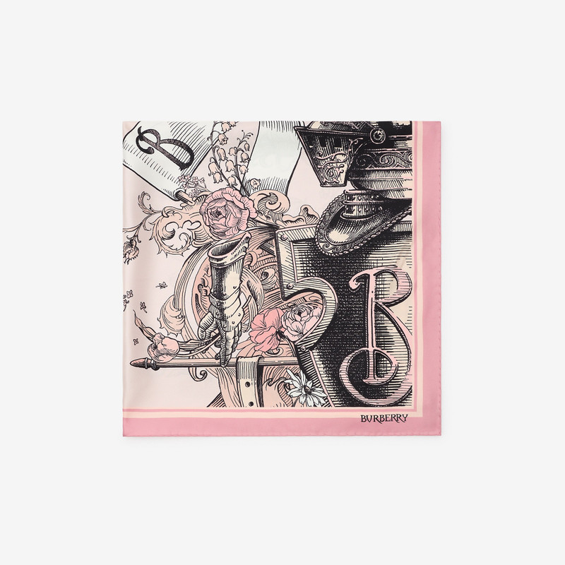 Burberry Etched Knight Silk Scarf outlook