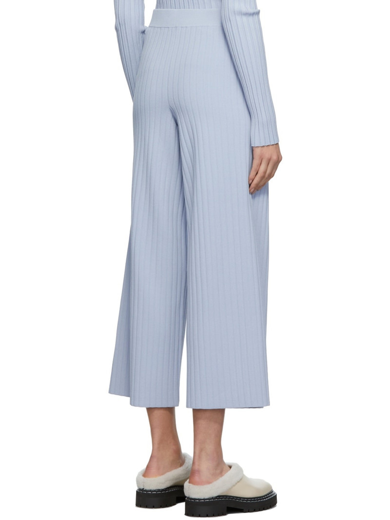 Blue Proenza Schouler White Label Lightweight Rib Knit Lounge Pants 3