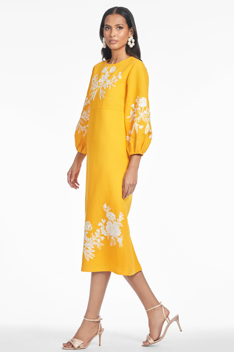 SACHIN & BABI AMAIRA DRESS - MARIGOLD outlook