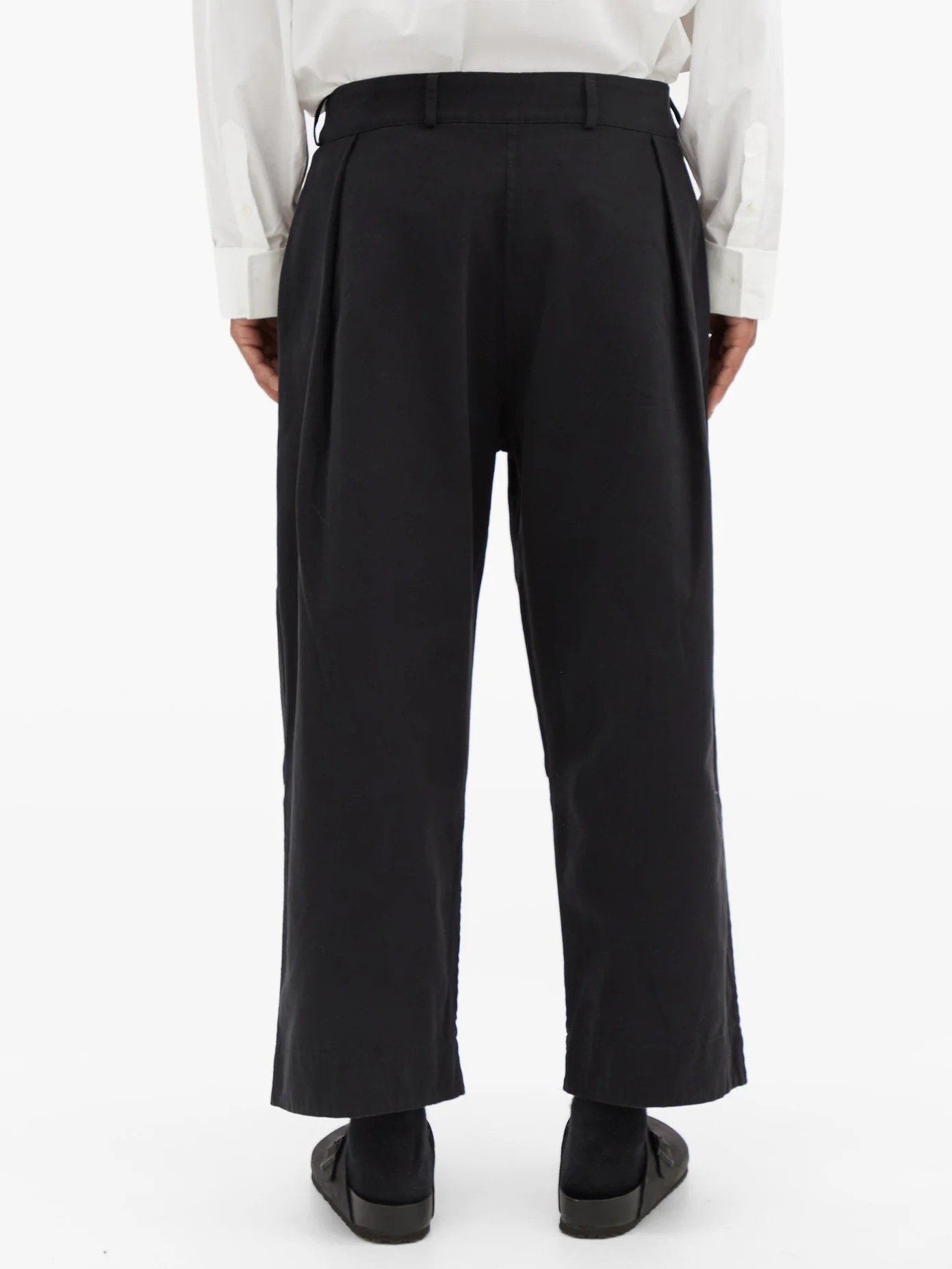 Tinker cropped cotton wide-leg trousers - 5