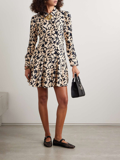 ULLA JOHNSON Roanne printed crepe mini dress outlook