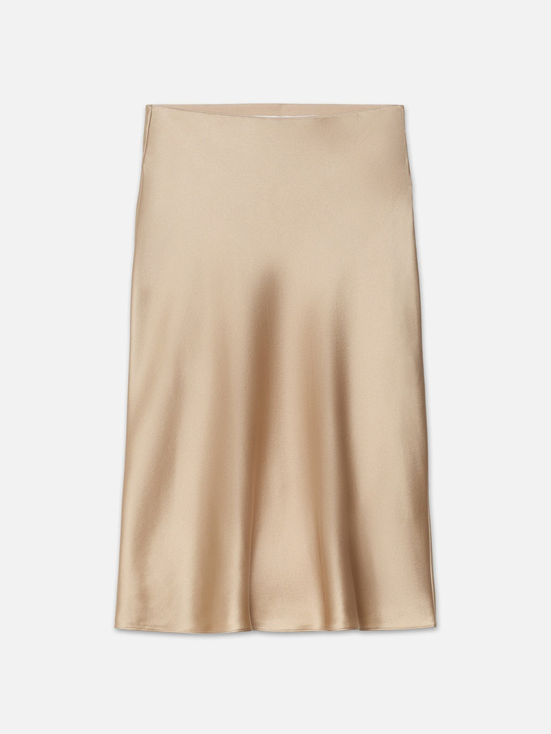 90's Bias Skirt in Khaki Tan 1