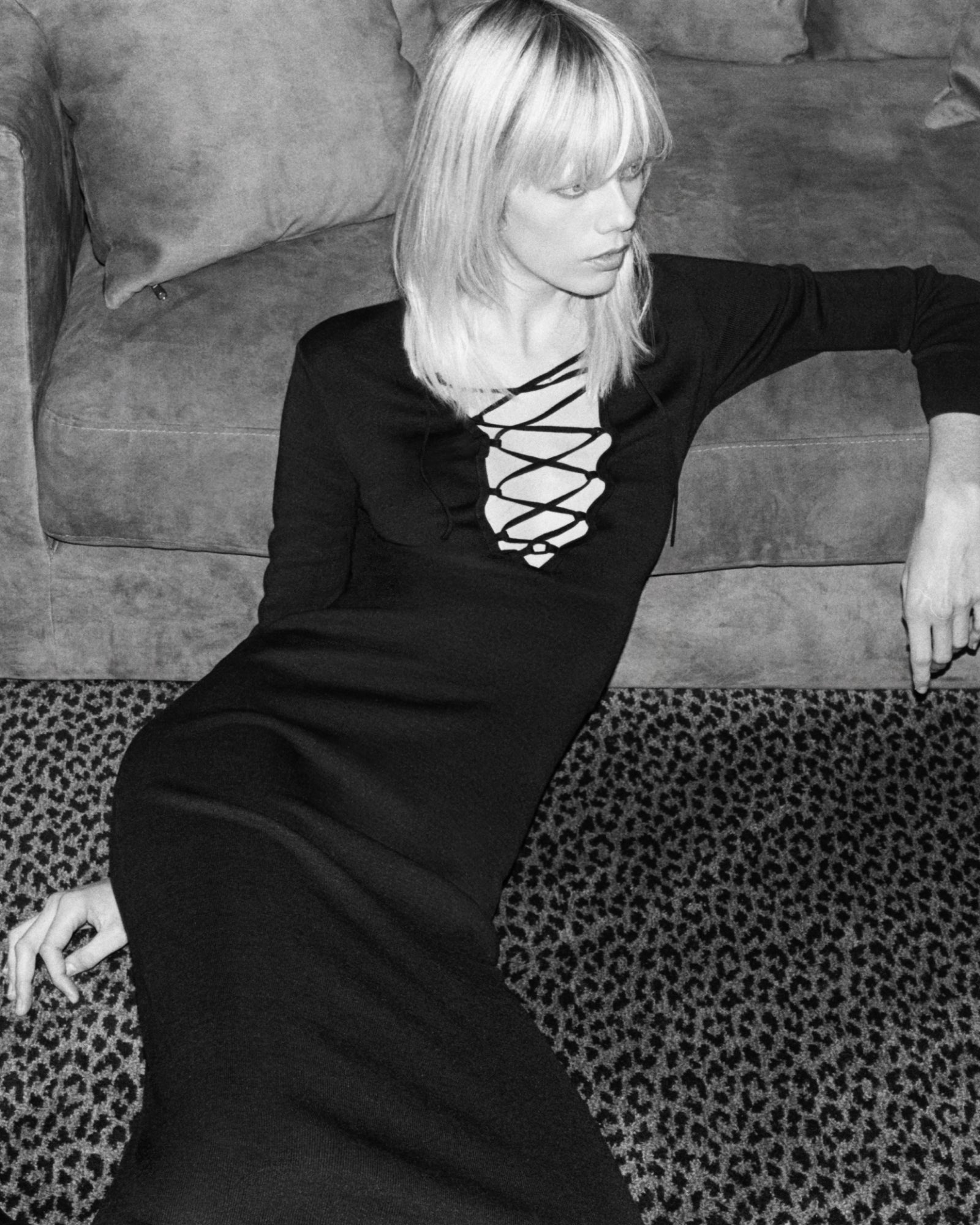 BOWIE SILK KNIT DRESS - 6