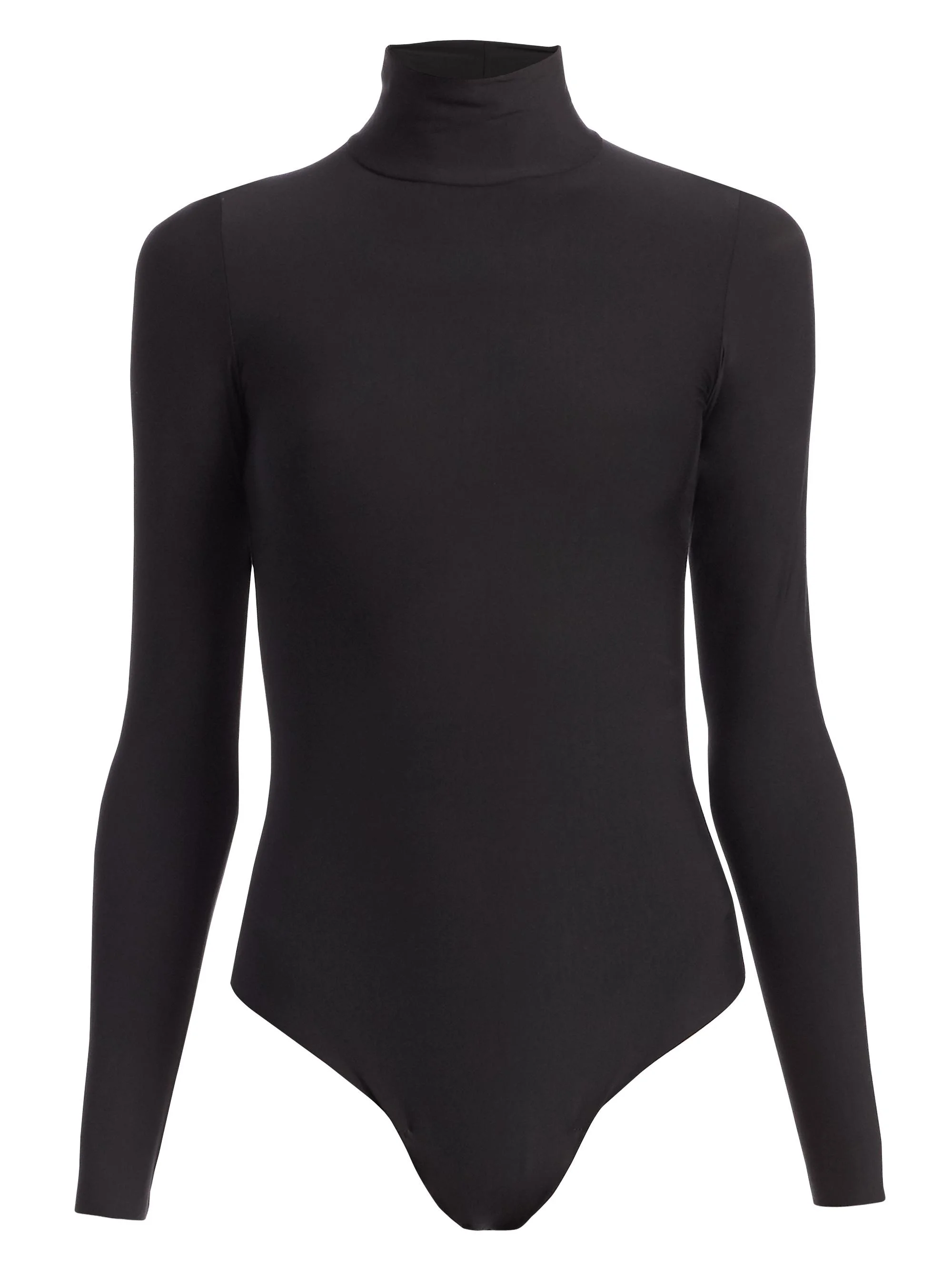 Women's Butter Turtleneck Bodysuit - Black - 1
