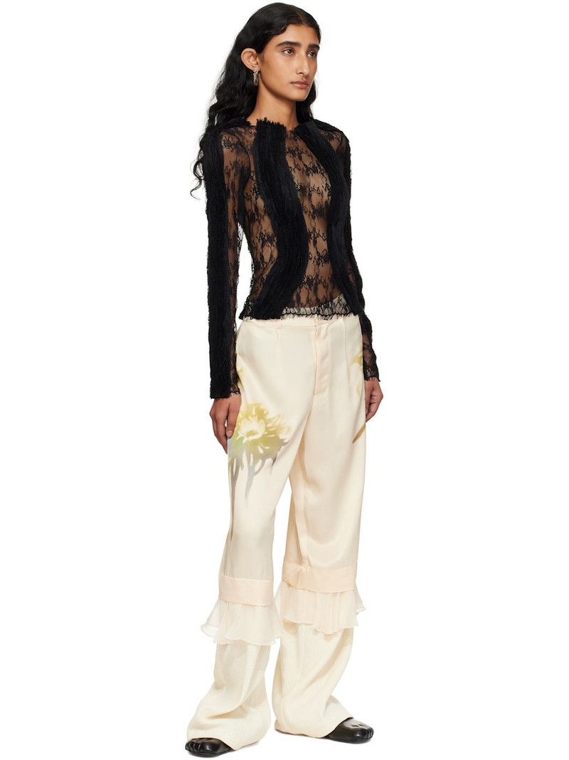Collina Strada Beige Geranium Trousers outlook