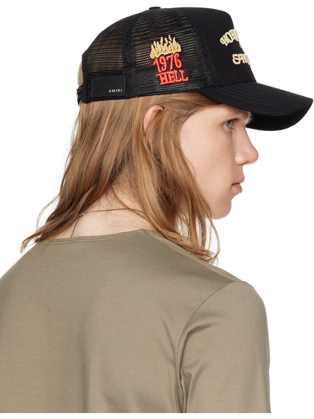 Black 'Sinners' Trucker Cap - 3