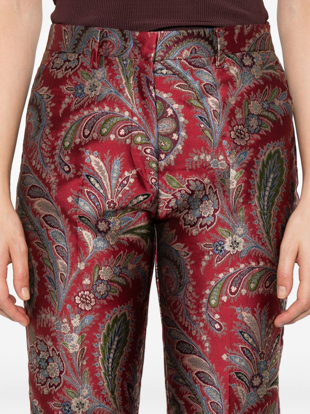 paisley-pattern trousers - 5