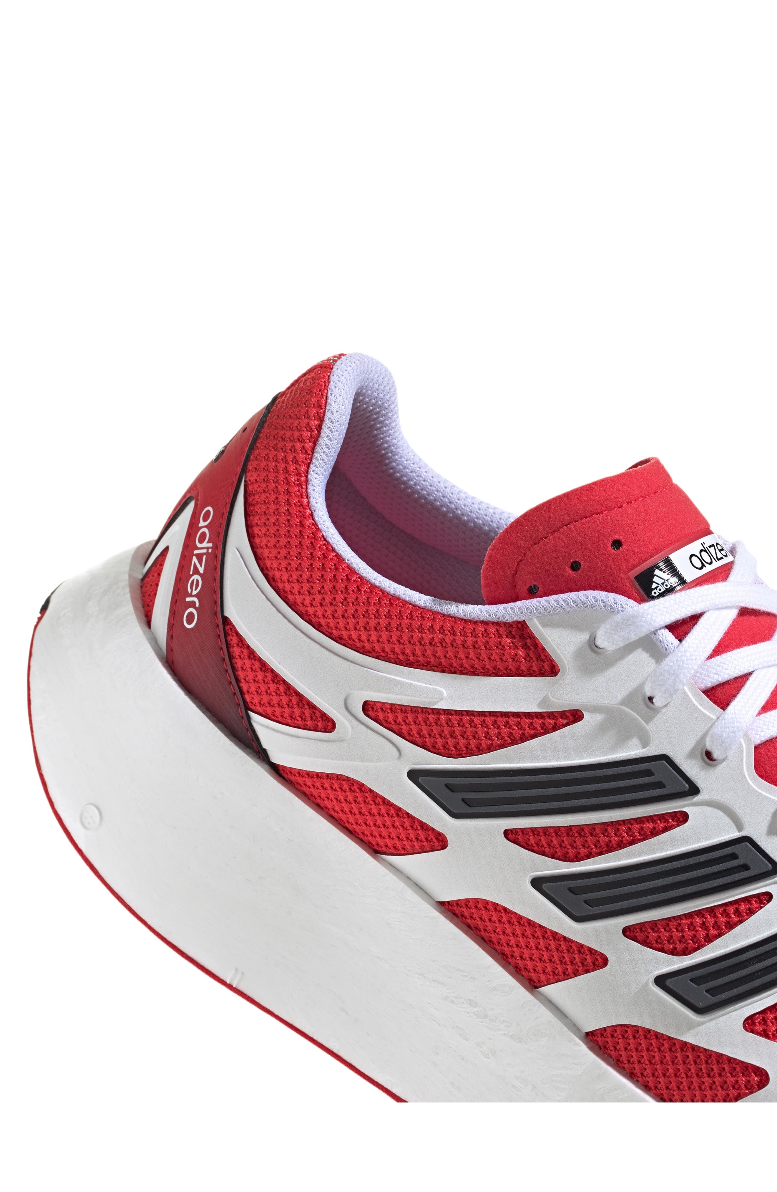 adidas Gender Inclusive Adizero Aruku Sneaker in White/Pure Ruby/Black at Nordstrom - 9