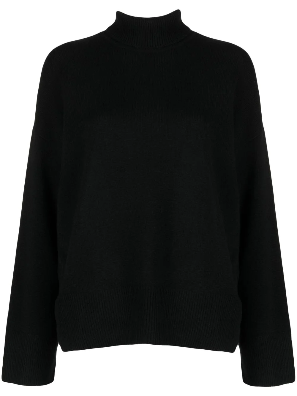 roll-neck ribbed cashmere jumper - 1