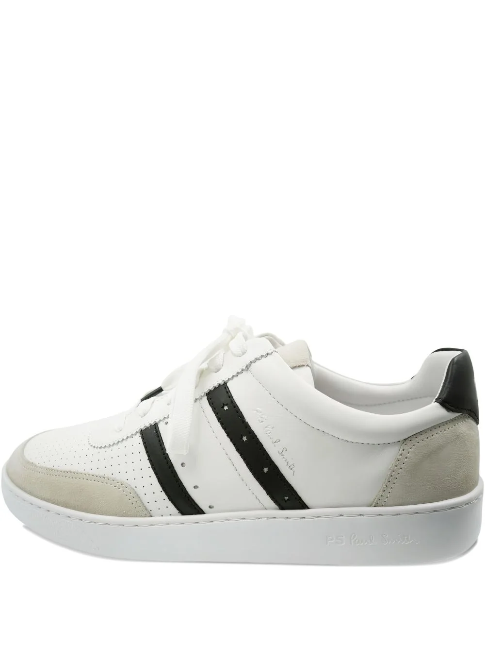 leather panelled low-tops sneakers - 1