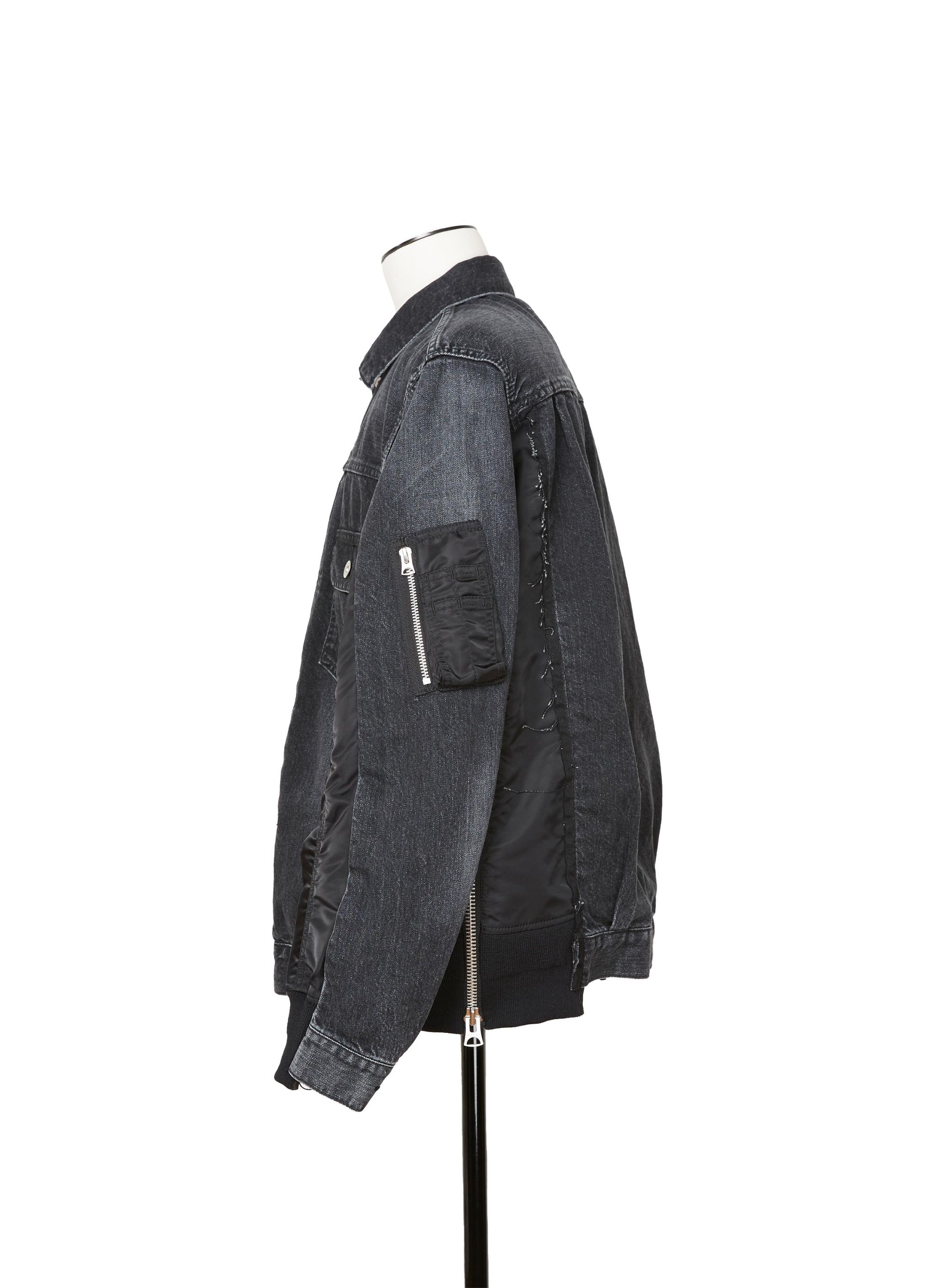 Denim x Nylon Twill Jacket - 2