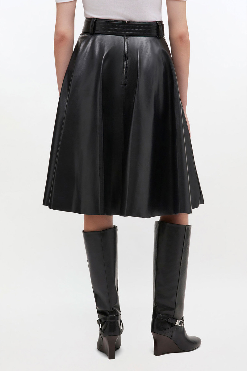 RECYCLED LEATHER SKIRT 4