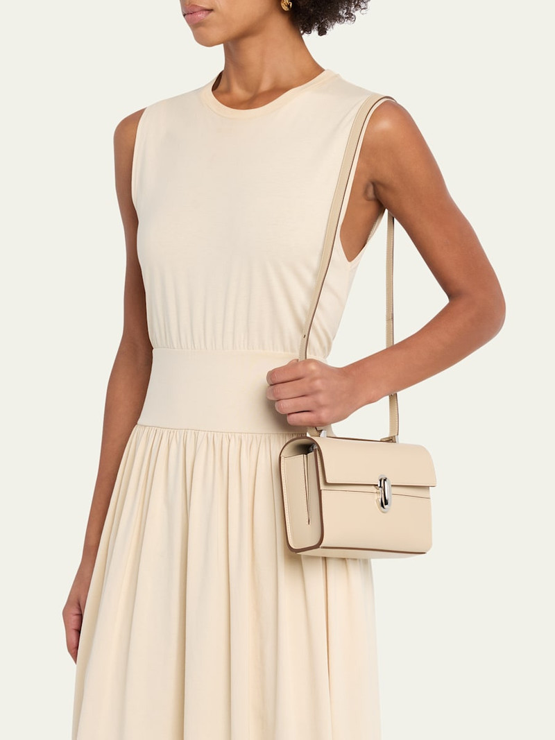 SAVETTE Symmetry 19 Leather Top-Handle Bag outlook