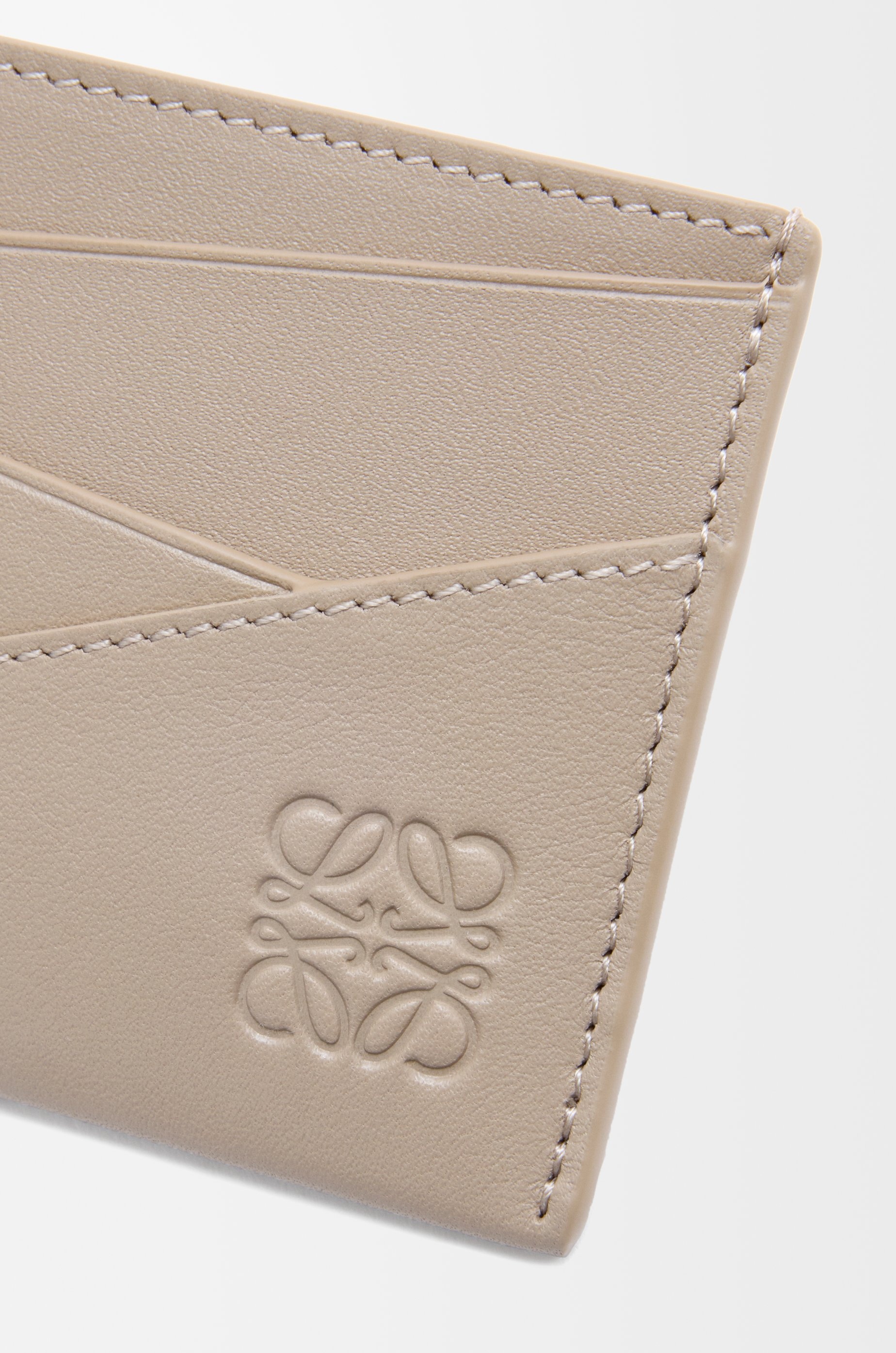 Puzzle plain cardholder in classic calfskin - 4