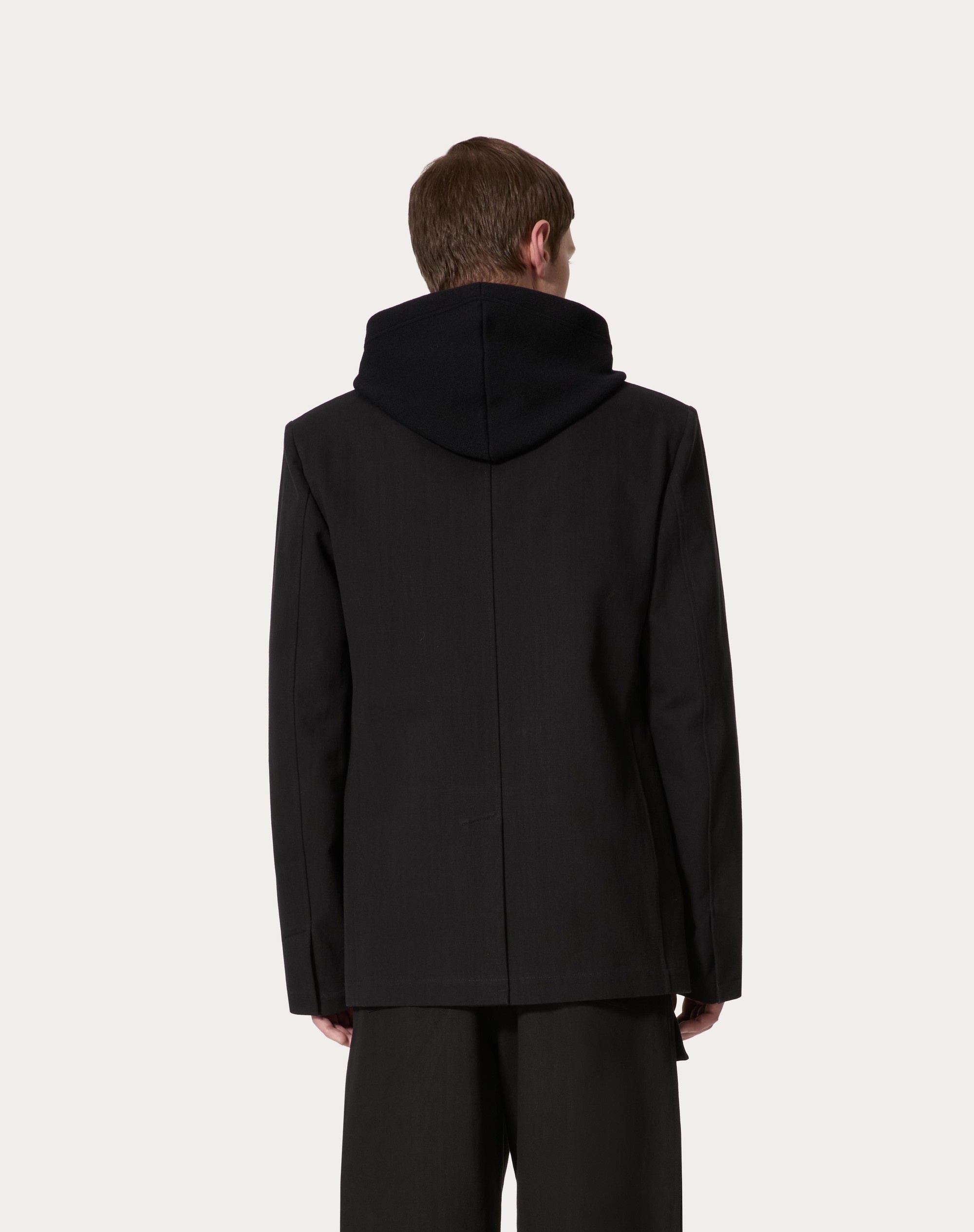 SINGLE-BREASTED COTTON CANVAS JACKET - 4