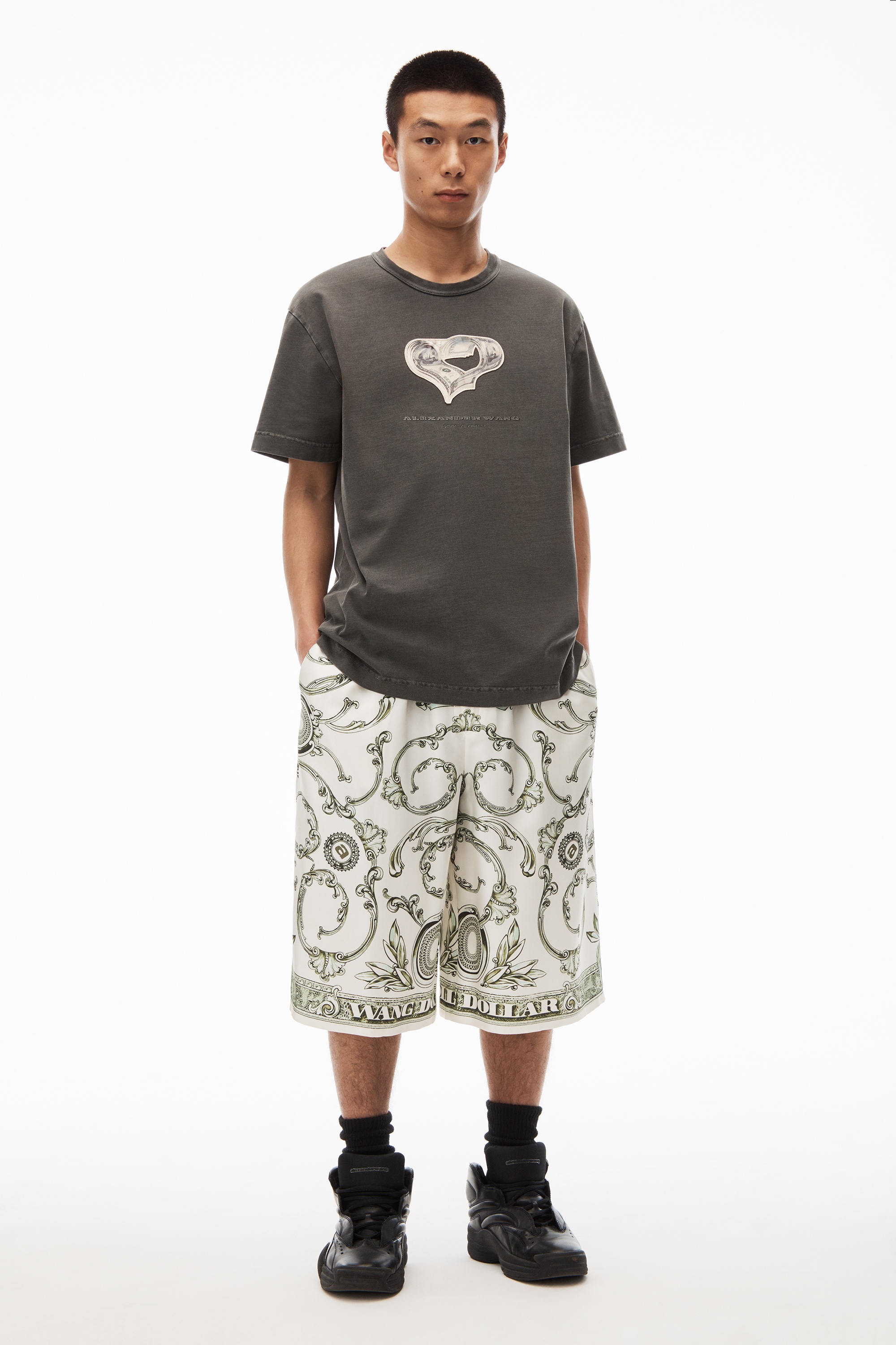 money heart tee in compact jersey - 6