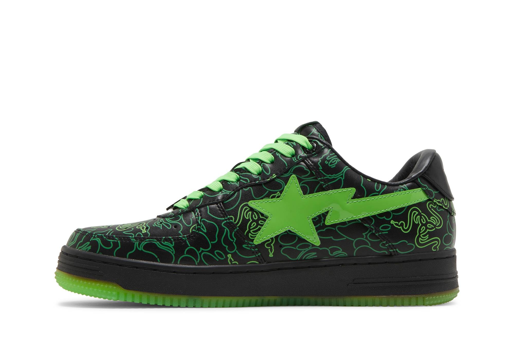 Razer x Bapesta Low M2 'Neon Camo' - 3
