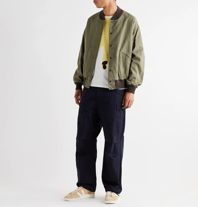 visvim Logo-Print Cotton Bomber Jacket outlook