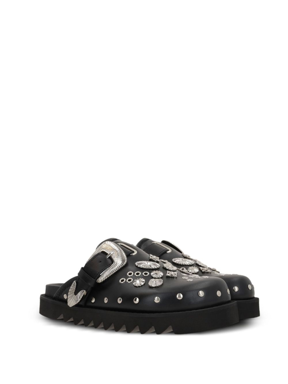 studded leather mules - 2