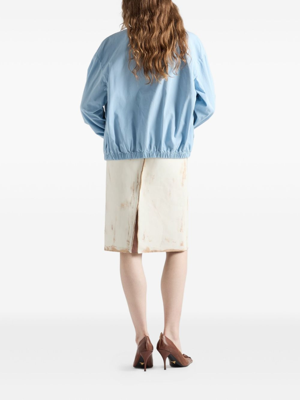 leather midi skirt - 3